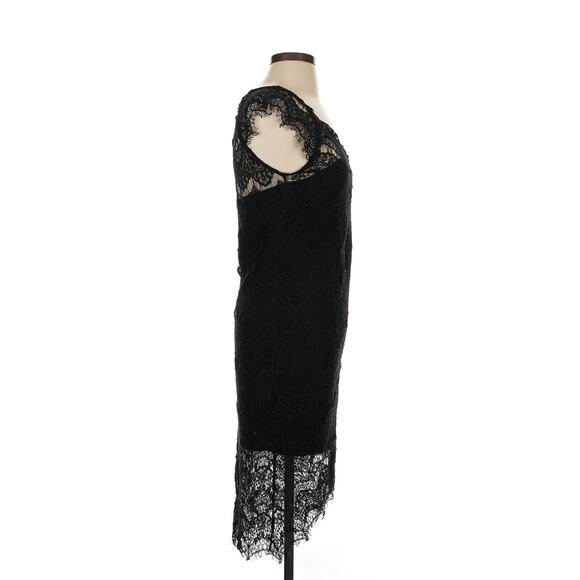 Free People Intimately Black Lace Mini Dress Women’s Small Sheer Overlay Witchy - Picture 4 of 9